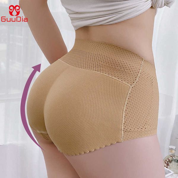 GUUDIA Donna Senza Cuciture Butt Hip Enhancer Shaper Mutandine Intimo Donna Imbottito Butt Lifter Shapewear Tummy Control Mutandine 210708