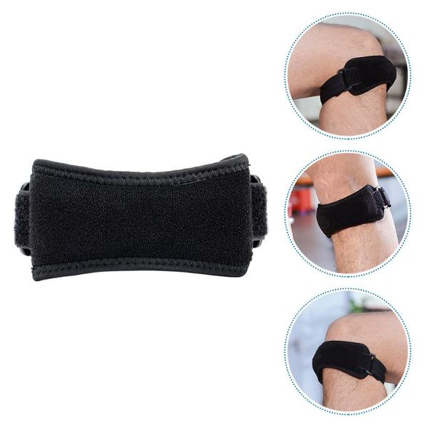 

elbow & knee pads 1pc sports pad shockproof patella protective strap outdoor fitness, Black;gray