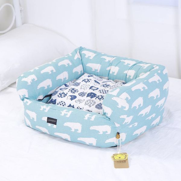 

crates pet nest dog cotton hemp sofa small and medium sized detachable