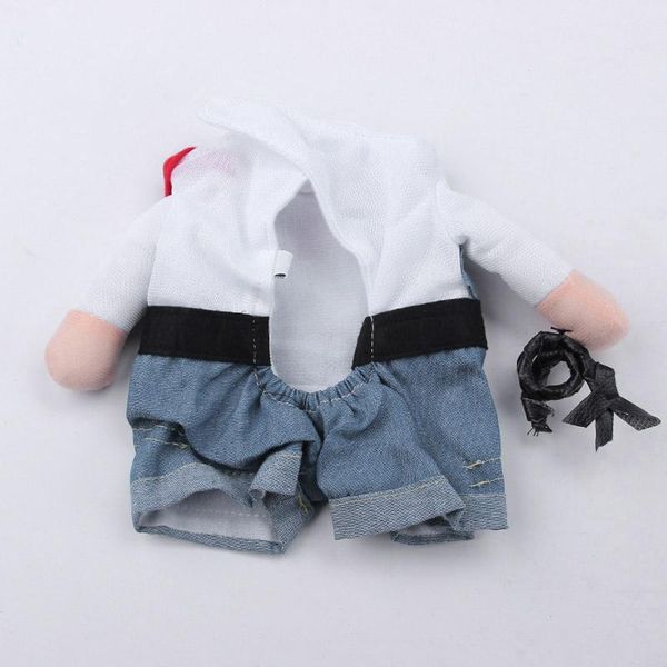 

pet clothes cat dog cosplay cowboy funny costume with hat puppy jean coat party dress oct998 costumes