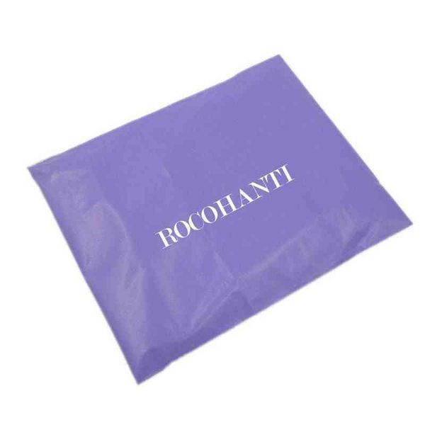 100x Özel Baskılı Mor Plastik Nakliye Zarflar / Giyim için Posta Poly Çanta, Express Post Satchel Ambalaj Çantası H1231