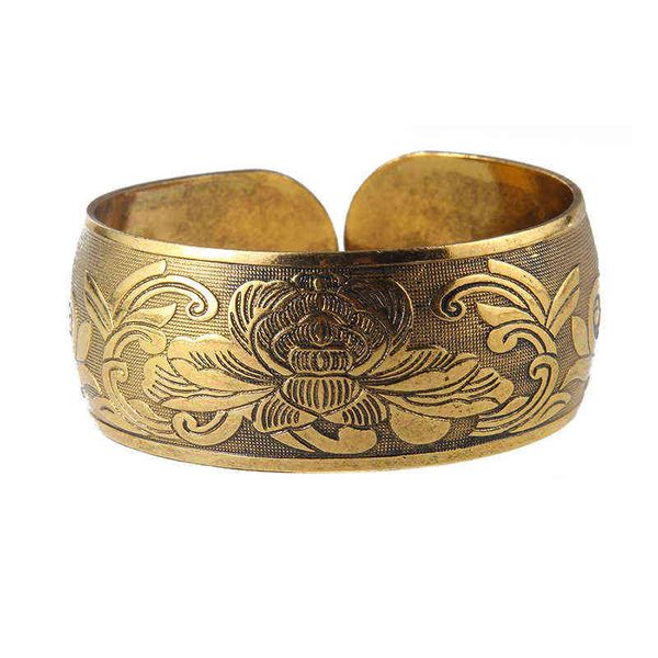 

antique bronze tone gypsy metal carving flower elephant cuff bracelets& bangles for women jewelry gift, Golden;silver