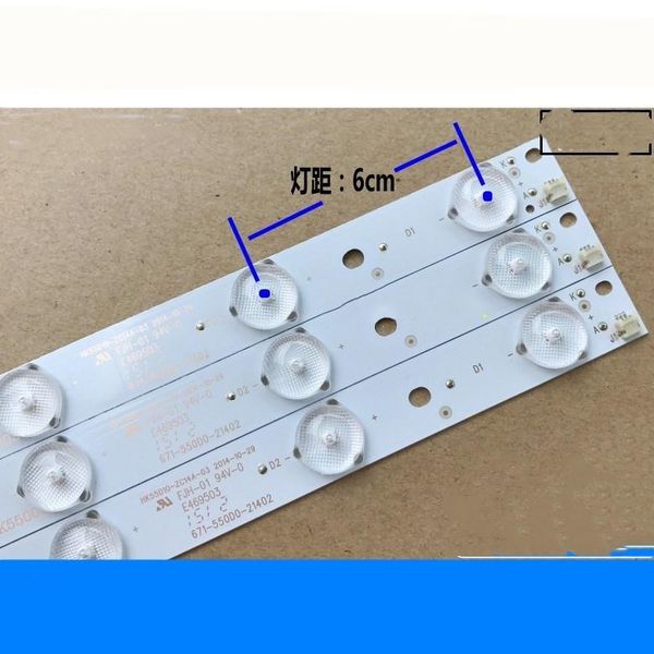 

effects 3piece/lot universal led backlight lamp strip for 26''-60'' tv monitor 30v 10leds 56.6cm