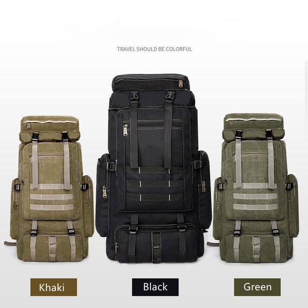 

backpack outdoor tactics camouflage sports 75l waterproof hiking bag adjustable carrying