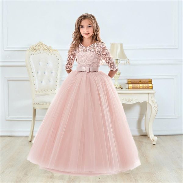 

girls ceremony for wedding girl dresses and party gown exquisite communion luxury princess elegant lace year costume, Red;yellow