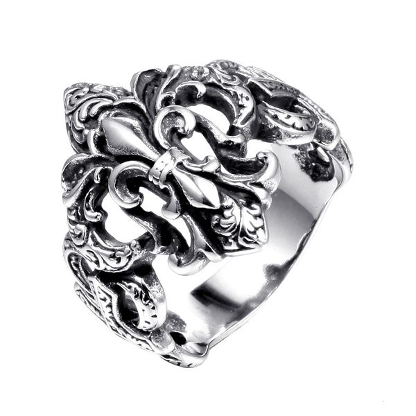 

delicate ring accessories punk style crown cross titanium steel male, Silver