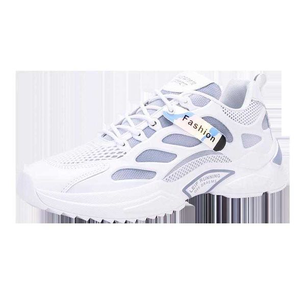 

daddy sho men's fashion 2021 summer breathable thin white mh elevated sneakers men's