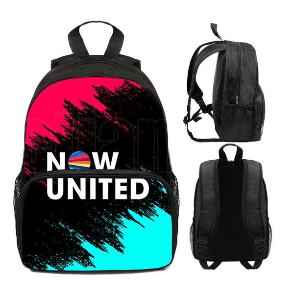 

backpack 3d printed now united-better lyrics women children nu team hip hop travelbag school bags for teenage girls boys bookbag