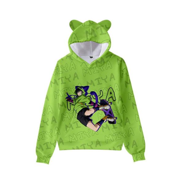 

men's hoodies & sweatshirts anime kids hoodie sk8 the infinity boys/girls cat ears hooded children autumn winter tracksuit clothes, Black
