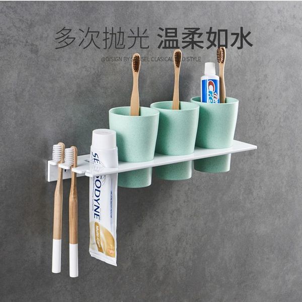 

white bathroom decoration accessories wall hanging nordic space aluminum holder multifunctional doccia products ef50ba bath accessory set