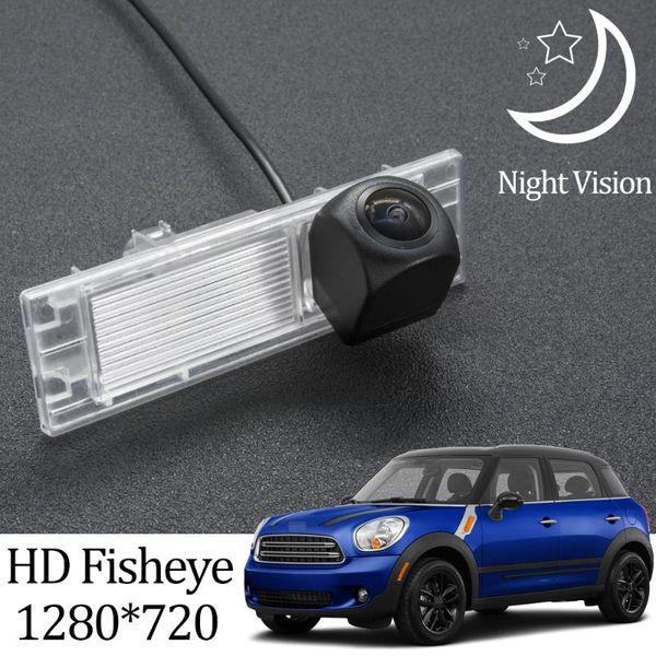 

car rear view cameras& parking sensors owtosin hd 1280*720 fisheye camera for mini cooper r61 paceman 2013 2014 2021 reverse accessories