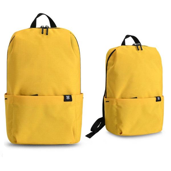 

backpack 15l solid color school girl simple bag nylon waterproof teenage shoulder lightweight student sport mochilas