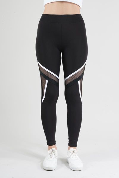 

women's leggings manga black striped