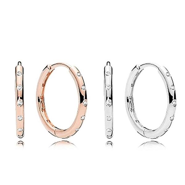 

stud s925 silver rose gold round earrings girl studded pure fashion jewelry, Golden;silver