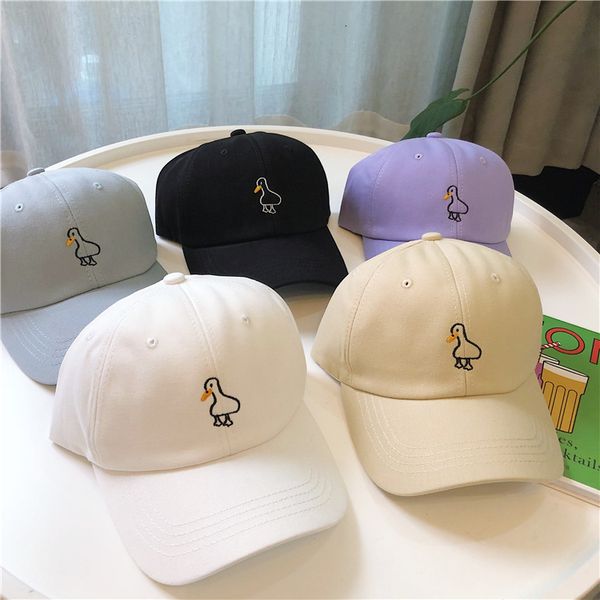 

ins cute little fresh cartoon cap children's summer korean fashion sunscreen versatile baseball trend, Blue;gray