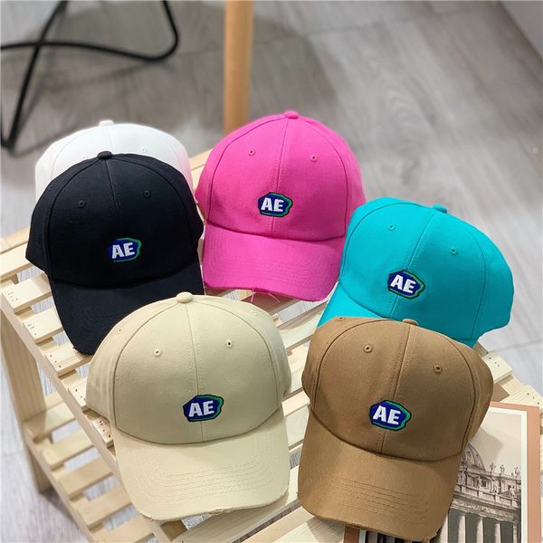 

korean fashion casual letter embroidered baseball cap female street lovers show face small cap male sunshade, Blue;gray