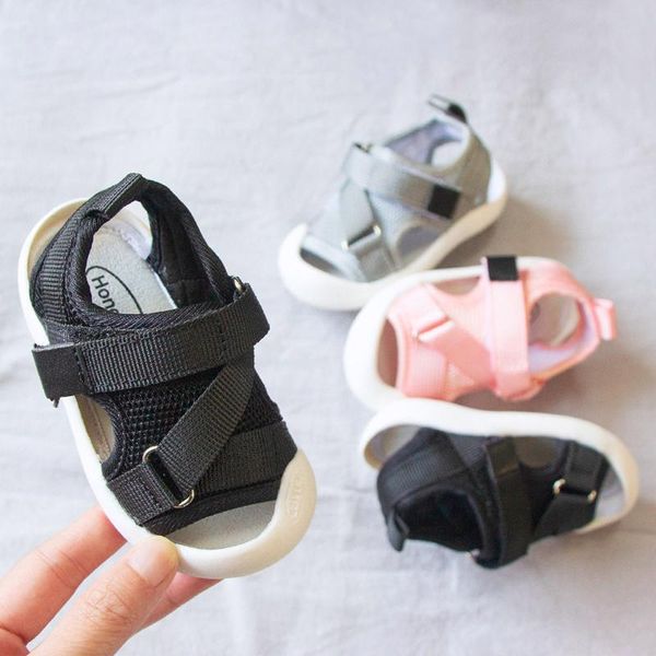 

first walkers solid children sandals toddler infant kids baby girls boys mesh breathable soft beach shoes sports summer
