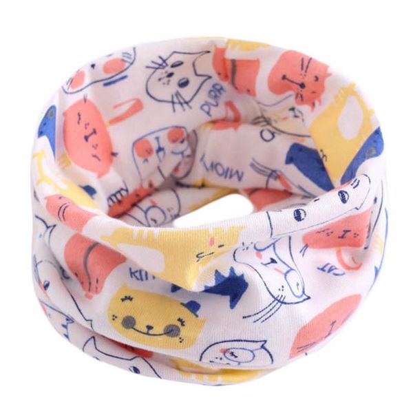 

scarves & wraps spring autumn children cotton scarf winter baby kids warm boys girl cartoon child collar o ring magic neckerchief, Red;brown