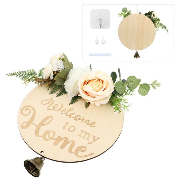 

1pc wooden hanging welcome sign board decor decorative door other hardware