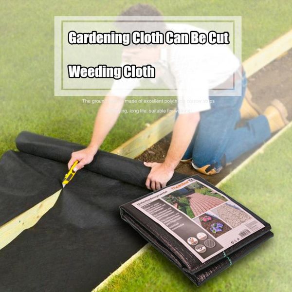 

shade hi-quality weeding control film extirpate bright black mat pe plastic in greenhouse orchard grass cloth cover #