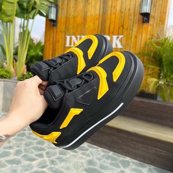 

men's designer sneakers brand luxury casual shoes plus designer trainers high canvas women's shoes b23 with box and dustbag by sho, Black