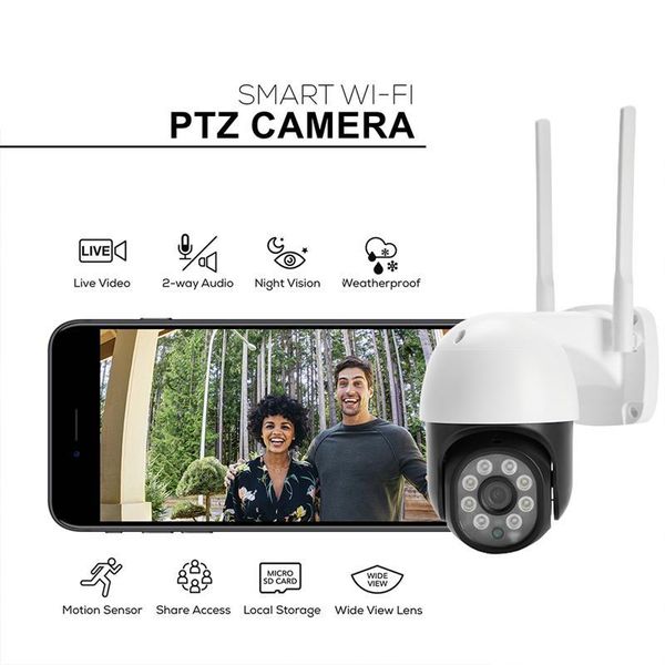 

cameras chpt2 ptz wifi ip dome camera 1080p 2mp digital zoom ip66 waterproof wireless security cctv system audio surveillance