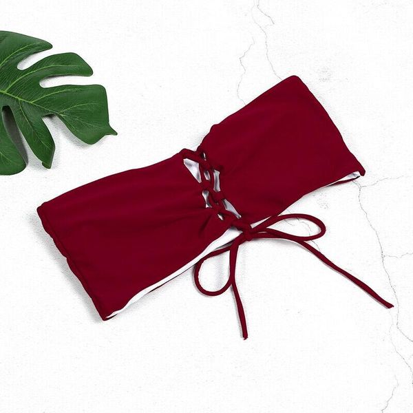 

women's swimwear 2021 summer women solid bikini set push-up padded bra swimsuit triangle bather suit swimming biquini, White;black