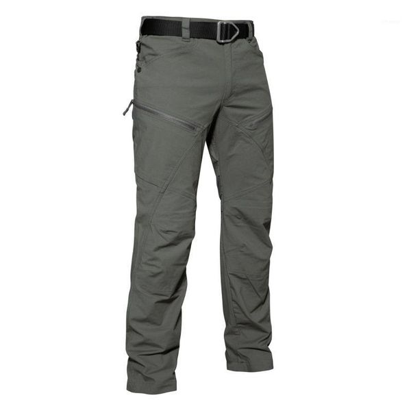 

men's pants clothing tactical trousers slim military fan training waterproof outdoor leisure sports camouflage overalls, Black