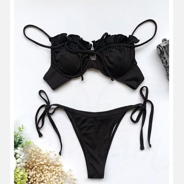 

women's swimwear bikini set swim suit women push up swimsuit bathing biquini swimming for maillot de bain femme monokini, White;black