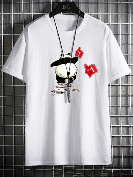 

men panda print tee a2rv#, White;black