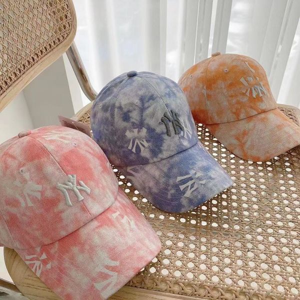 

luxury ball caps baseball standard hardcap korean men's and women's fashion brand color printed adjustable sun hat, Blue;gray