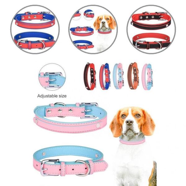 

cat collars & leads bling dog collar fade-less fiber releases quickly faux leather