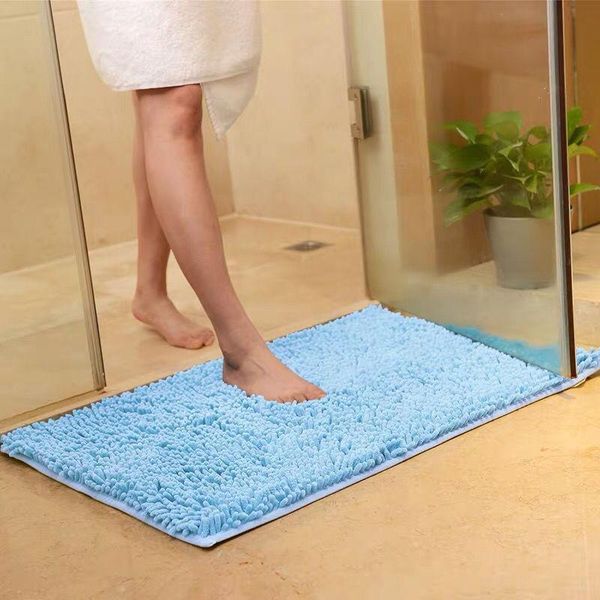 

bath mats soft chenille mats,non slip mat rug for home living room bedroom kitchen,wc bathroom bedside carpet