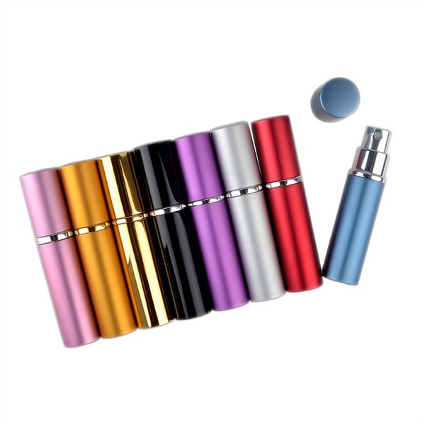 5 ml Parfüm Sprey Şişesi Mini Taşınabilir Doldurulabilir Alüminyum Atomizer Şişe Seyahat Aracı için