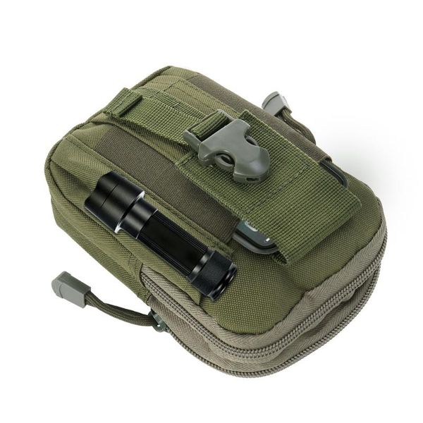 

outdoor bags duffle waist pack hand carry camping belt bag rucksack bumbag (green)