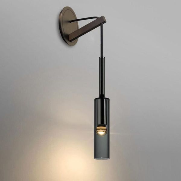 

postmodern light luxury living room bedroom bedside wall lamp creative copper wine bottle designer tv lamps