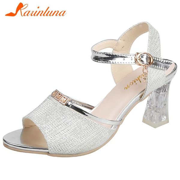 

sweet summer dating sandals fashion high heels party women classic shallow glitters shoes, Black