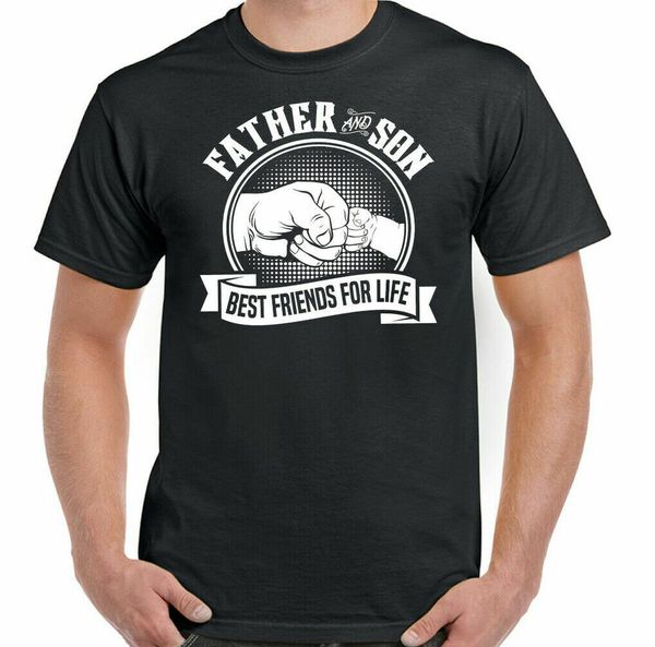 

Father & Son T-Shirt Best Friends For Life Mens Funny Fathers Day, White;black