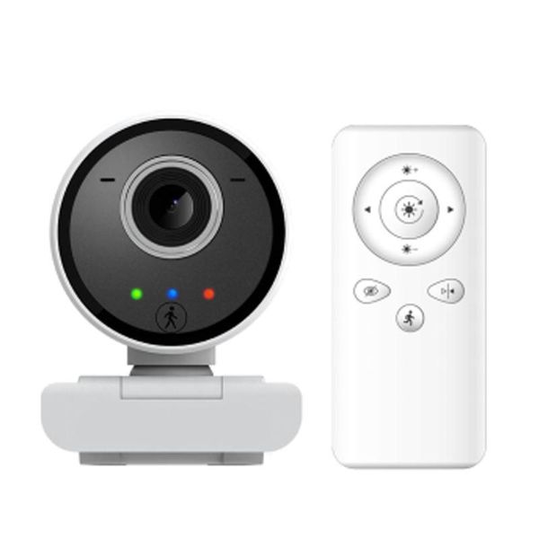 

webcams high definition 1080p camera 350Â° w/ remote control web built-in dual mic