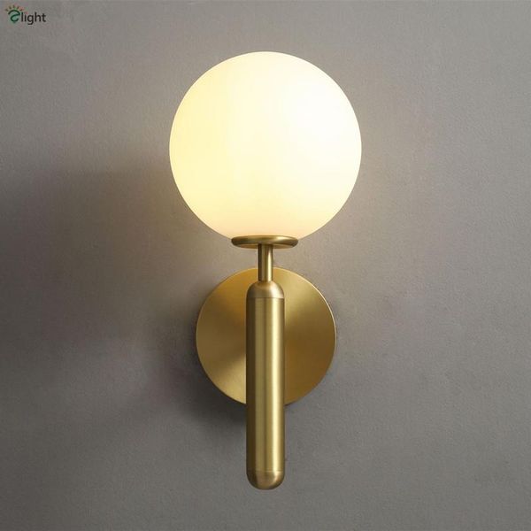 

modern american copper g9 led wall scones glass globe lamp living room lighting luminarias lamparas fixture