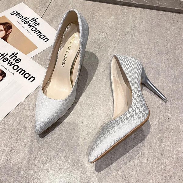 

dress shoes pumps ladies high heels casual women's fashion party wedding spring and autumn 2021, Black