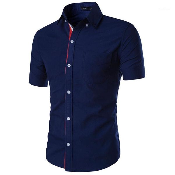 

casual shirt mens brand short sleeve cotton men shirts summer slim fit dress chemise homme camisa masculina 9066 men's, White;black