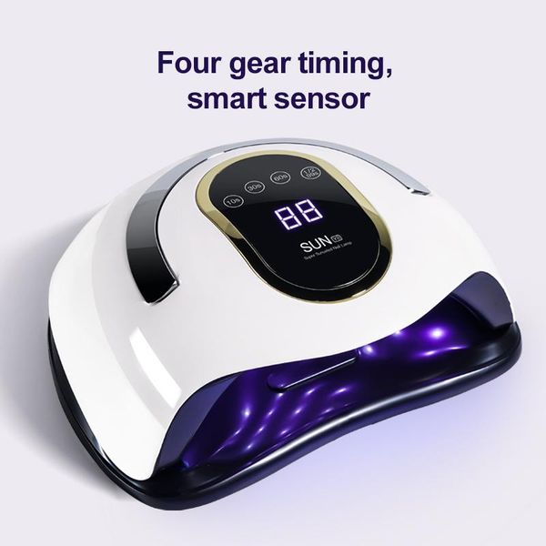 

nail dryers 168w art equipment smart sensor potherapy lamp dryer led uv baking drying curing gel automatic tool