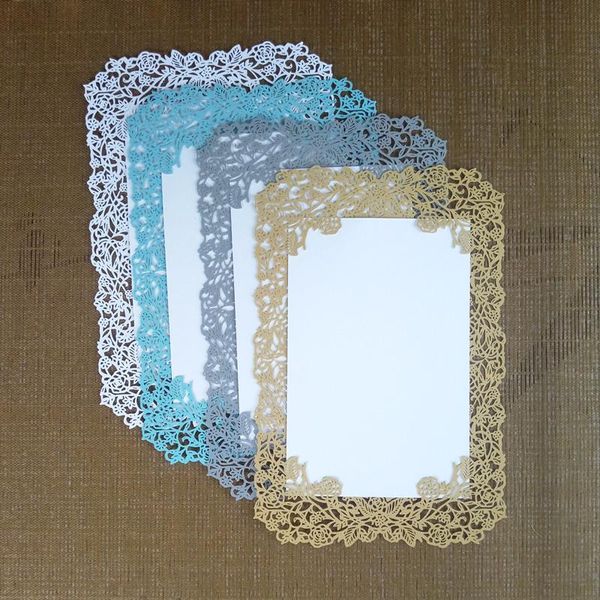 

25pc wedding party invitation card delicate carved pattern invitations romantic activity supplies 5z greeting cards