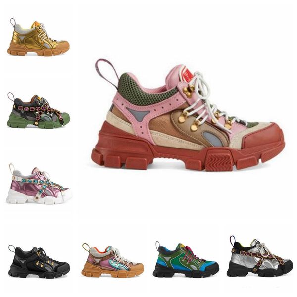 

2021 flashtrek sneaker designer shoes with removable crystals luxury designers casual shoe fashion womens trainers sneakers size 35-46