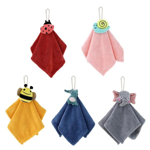 

towel hanging hand cartoon animal thick coral fleece absorption towels