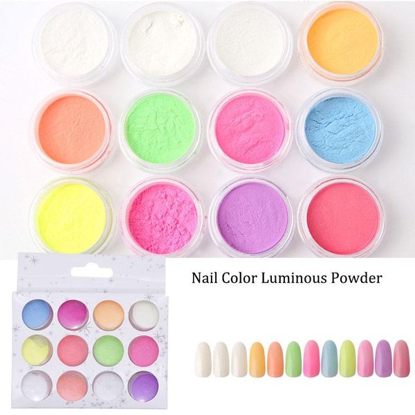 

nail glitter luminous powder fluorescent magic mirror decorations, Silver;gold