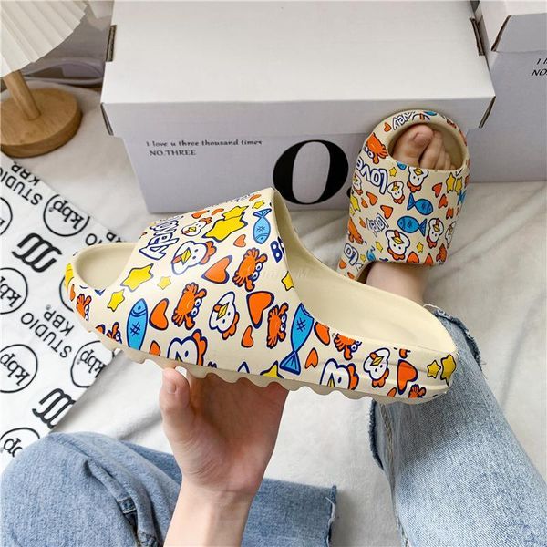 

slippers 2022 summer women camouflage men's flip flops couples home indoor soft bottom increase sandals, Black