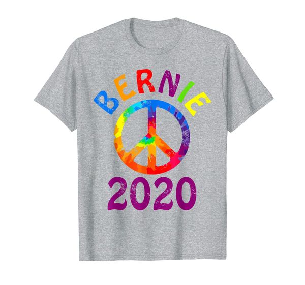 

bernie 2020 peace vintage hippie retro sanders political t-shirt, White;black