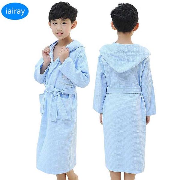 

Cotton Bathrobe for Kids, Hooded Long Robe, Boys & Girls, Blue, Soft Pamas Bathrobe, Sleepwear Nightwear, 2024, Pink